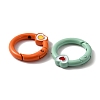 Spray Painted Alloy Spring Gate Rings PALLOY-R141-02-3