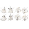 Glass Pearl & Shell Pendant PALLOY-GO00021-1