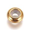 PVD Vacuum Plating 304 Stainless Steel Beads LS-STAS-L222-41B-G-1