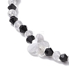 2Pcs Glass Beads Stretch Bracelets for Women BJEW-JB11395-4