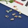 Brass with Single Cubic Zirconia Charms ZIRC-F095-03G-5