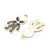 Skull Alloy Enamel Pendants AL-CBAD3B4-04G-02-2