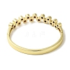 Brass Pave Cubic Zirconia Hinged Bangles for Women BJEW-B091-01G-4