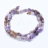 Natural Purple Phantom Quartz Purple Lodolite Quartz Beads Strands G-E483-69-3