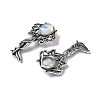 Angel Brass Opalite Pendants KK-D361-02AS-20-2