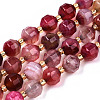 Natural Agate Beads Strands G-T131-82A-08-1