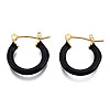 Enamel Hoop Earrings EJEW-N011-120-2