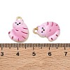 Alloy Enamel Pendants ENAM-K076-35G-04-3