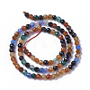 Natural Dyed & Heated Multi-Color Agate Beads Strands G-F596-36-2mm-2