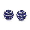 Stripe Pattern Polymer Clay Rhinestone Beads CLAY-NH0001-01J-1