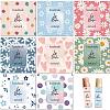 10 Sheets Paper Lip Balm Adhesive Label Stickers STIC-WH0026-011-1