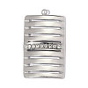 304 Stainless Steel with Crystal Rhinestone Pendants RB-OY001-12P-02-1
