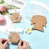40Pcs Paper Jewelry Display Cards CDIS-FS0001-32C-5