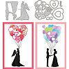 Wedding Theme Carbon Steel Cutting Dies Stencils DIY-WH0309-1431-1