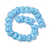 Transparent Glass Enamel Beads LAMP-V001-08J-3