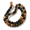 Natural Agate(Dyed & Heated) Beads Strands G-H066-B06-02-3