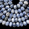 Natural Blue Spot Jasper Bead Strands G-D344-A22-5