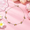 Glass Beaded Necklaces NJEW-TA00173-02-2