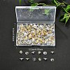 150Pairs 2 Colors Brass Bullet Clutch Bullet Clutch Earring Backs with Pad KK-YW0002-78-4