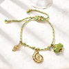 Shell Shape 304 Stainless Steel Charm Bracelets BJEW-K237-19G-2