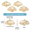8Pcs 4 Styles Rack Plating Alloy Enamel Pendants ENAM-FS0004-74-4