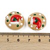 Christmas Handmade Lampwork Enamel Beads LAMP-C020-03-4