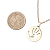 Mother's Day 304 Stainless Steel Pendant Necklace NJEW-TA00194-04-3