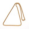 304 Stainless Steel Box Chain Necklaces NJEW-M124-08-3