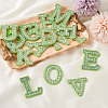 Alphabet Resin Rhinestone Patches DIY-TAC0005-45G-5