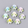 Flower Opaque Resin Cabochons CRES-T025-24-1
