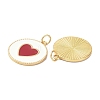 Brass Enamel Pendants KK-C223-19G-02-3