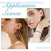 Full Rainbow Plated Electroplate Transparent Glass Beads Strands EGLA-FI0001-02-7