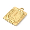 Ion Plating(IP) 304 Stainless Steel Pendants STAS-U033-01G-L-2