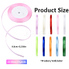 10 Rolls 10 Colors Single Face Satin Ribbon SRIB-YW0001-01-2