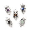 Natural Mixed Stone Pendants PALLOY-JF01714-01-1