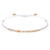 2mm Faceted Opalite Beaded Braided Adjustable Bracelets for Women PF2854-5-1