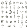 120Pcs 120 Style Tibetan Style Alloy Pendants FIND-YW0001-49-1