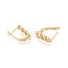 Brass Hoop Earring Finding KK-N261-41G-2