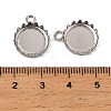 304 Stainless Steel Pendant Cabochon Settings STAS-NH0003-03P-03-3