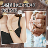 60Pcs 2 Colors Tibetan Style Alloy Beads EAER-SC0001-01-5