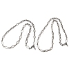 2Pcs 2 Styles 304 Stainless Steel Cross Link Chain Necklaces Set for Couple NJEW-JN05432-1