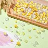 250Pcs 15 Style Yellow Acrylic Beads Set OACR-CJ0001-70-6