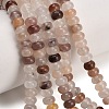 Natural Violet Strawberry Quartz Smooth Rondelle Beads Strands GG-CBA792A-H01-4x6mm-1