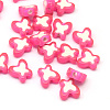 Transparent Butterfly Acrylic Beads TACR-Q007-01B-1