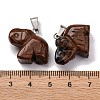 Natural Mahogany Obsidian Pendants G-B127-05P-05-3