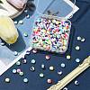200Pcs Printed Opaque Acrylic Beads OACR-FS0001-54-7