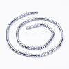 Electroplate Non-Magnetic Synthetic Hematite Beads Strands G-F510-03P-4mm-2