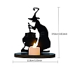 Halloween Witch Cooking Wooden Candle Holders PW-WGDBABC-01-1