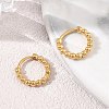 304 Stainless Steel Hoop Earrings SA-CBA46AF-25G-2
