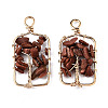 Synthetic Goldstone Pendants G-T131-93B-05-2